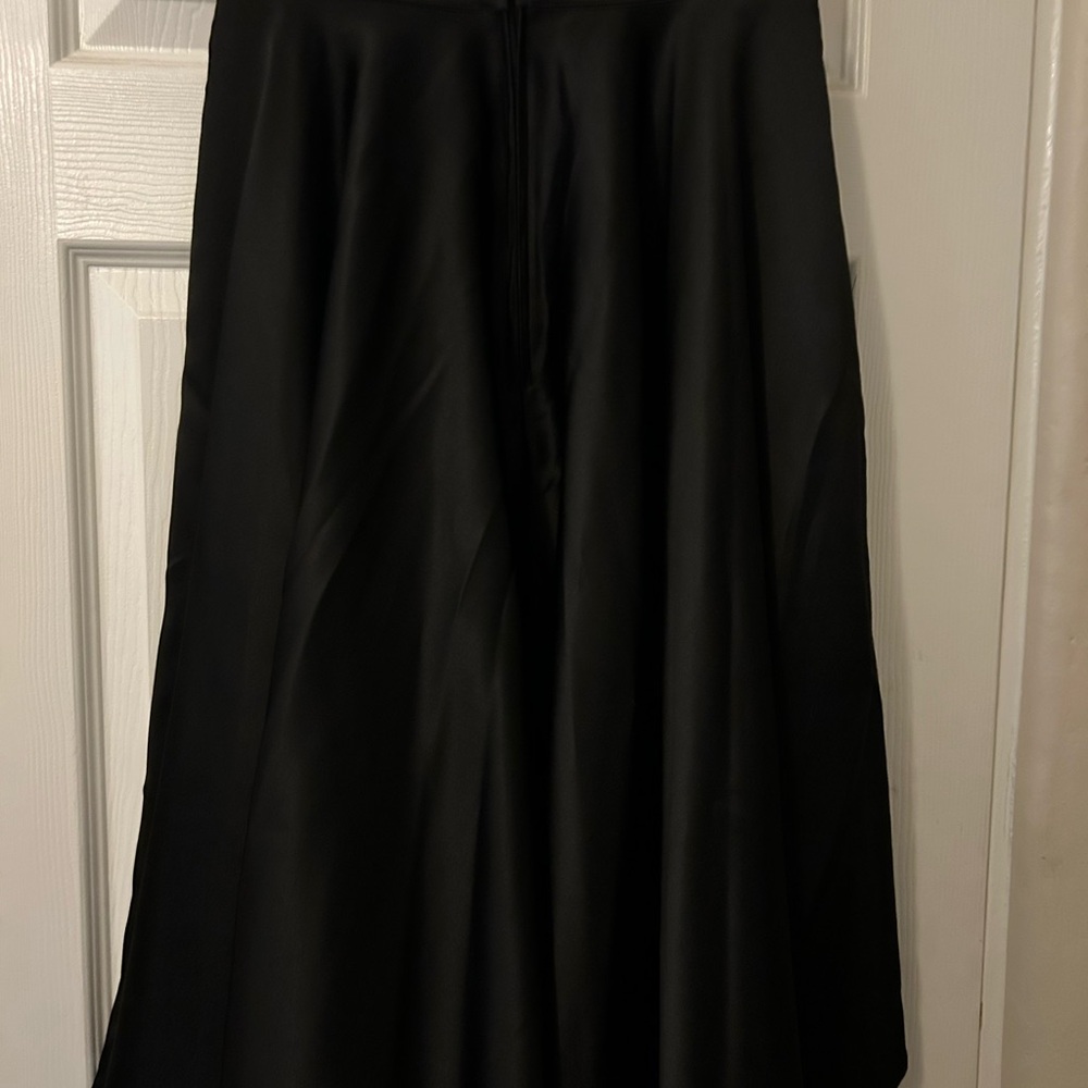 Vixen by Micheline Pitt Elegant Black Circle Skirt NWT